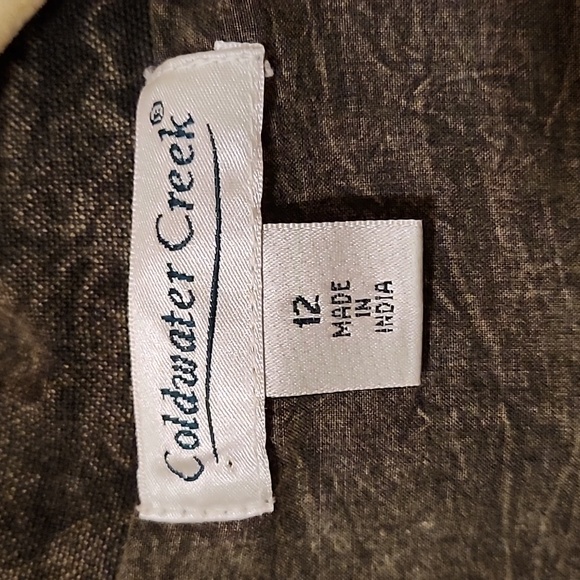 Rustic Coldwater Creek embroidered dark Grey denim jacket - Picture 2 of 6